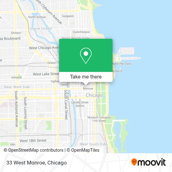 33 West Monroe map