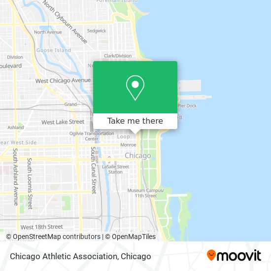 Chicago Athletic Association map