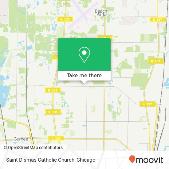 Saint Dismas Catholic Church map