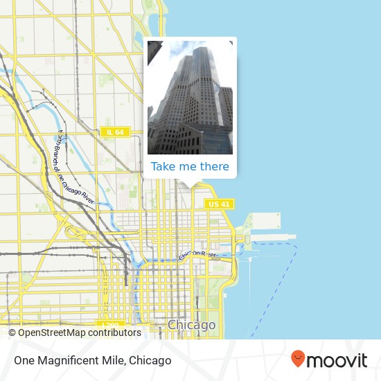 One Magnificent Mile map