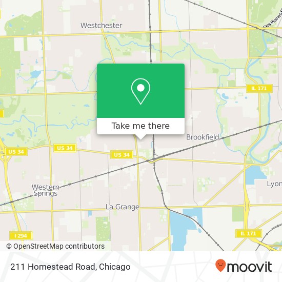Mapa de 211 Homestead Road