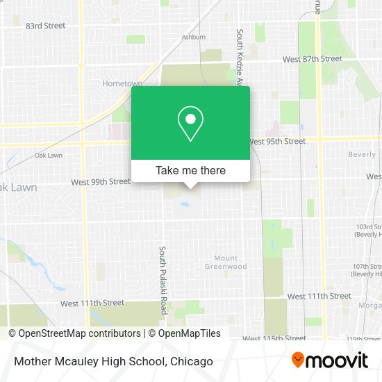 Mother Mcauley High School map