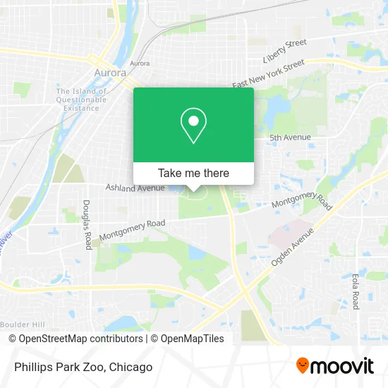 Phillips Park Zoo map