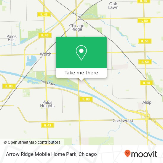 Arrow Ridge Mobile Home Park map