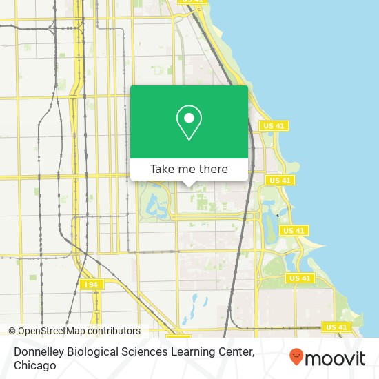 Mapa de Donnelley Biological Sciences Learning Center