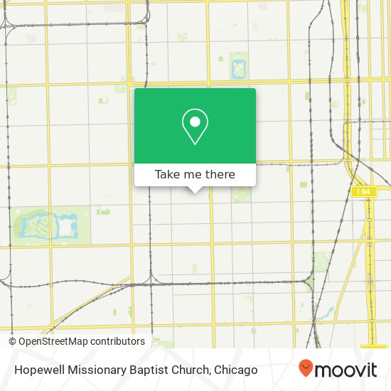 Mapa de Hopewell Missionary Baptist Church