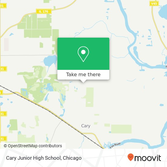Cary Junior High School map