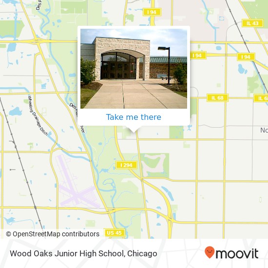 Wood Oaks Junior High School map