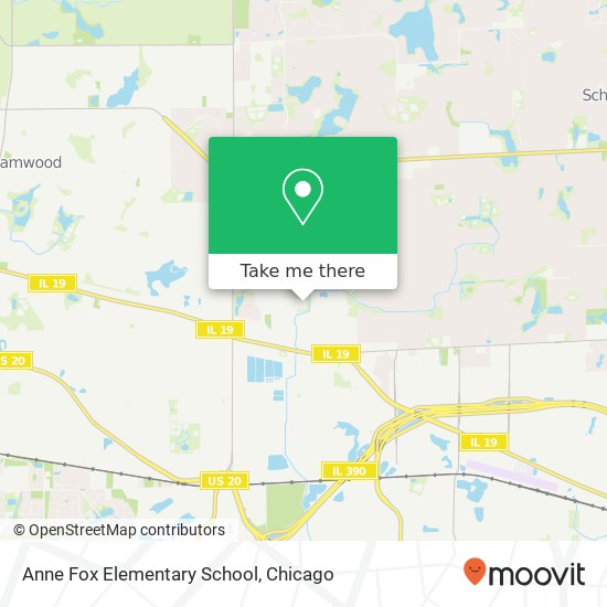 Mapa de Anne Fox Elementary School