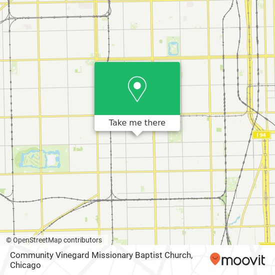 Community Vinegard Missionary Baptist Church map