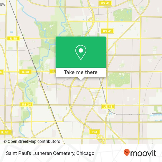 Mapa de Saint Paul's Lutheran Cemetery