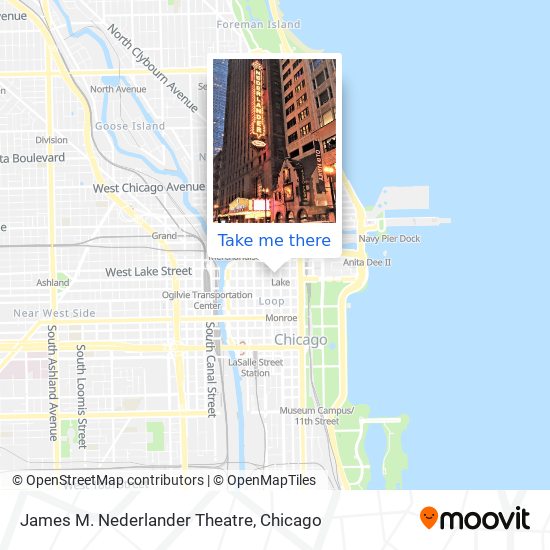 James M. Nederlander Theatre map