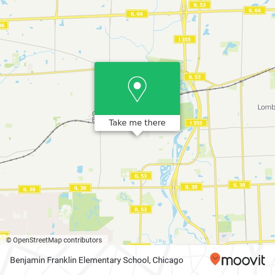 Benjamin Franklin Elementary School map