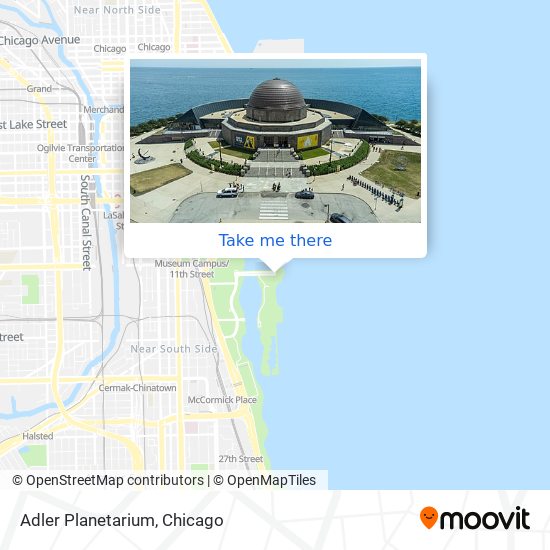 Adler Planetarium map