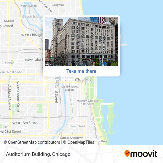 Auditorium Building map