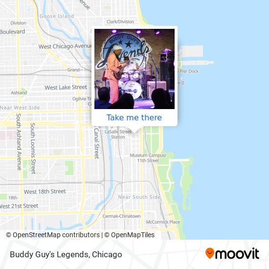 Buddy Guy's Legends map