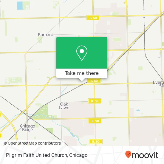 Mapa de Pilgrim Faith United Church