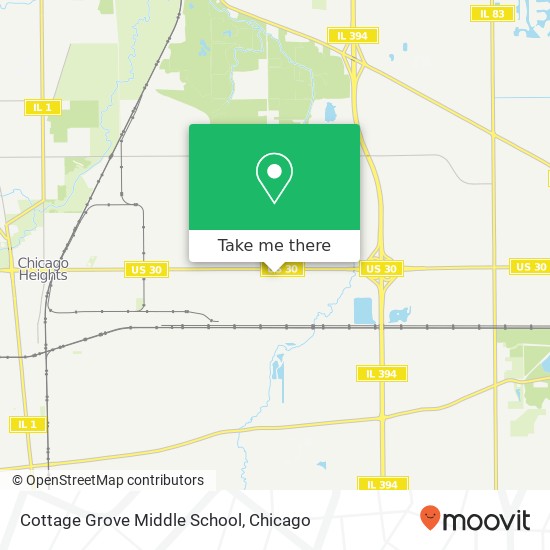 Cottage Grove Middle School map