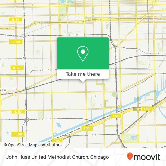 Mapa de John Huss United Methodist Church