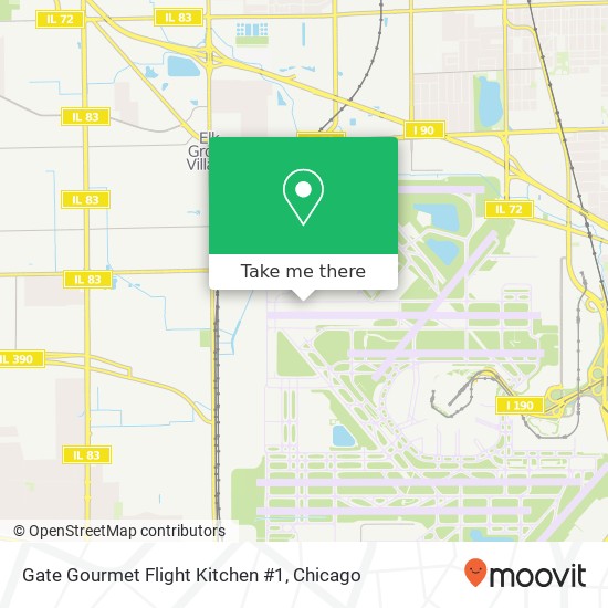 Gate Gourmet Flight Kitchen #1 map