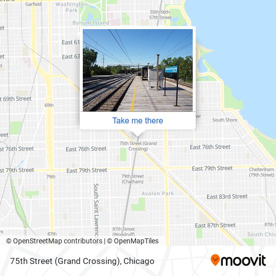 75th Street (Grand Crossing) map