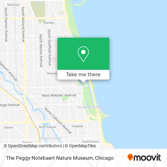 The Peggy Notebaert Nature Museum map