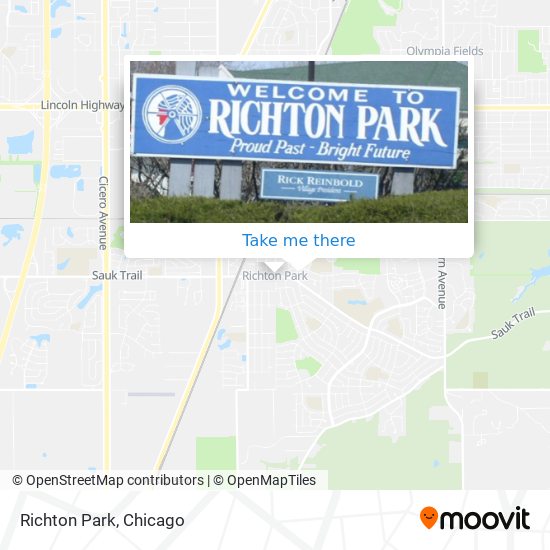 Mapa de Richton Park