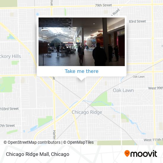 Mapa de Chicago Ridge Mall