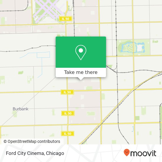 Ford City Cinema map