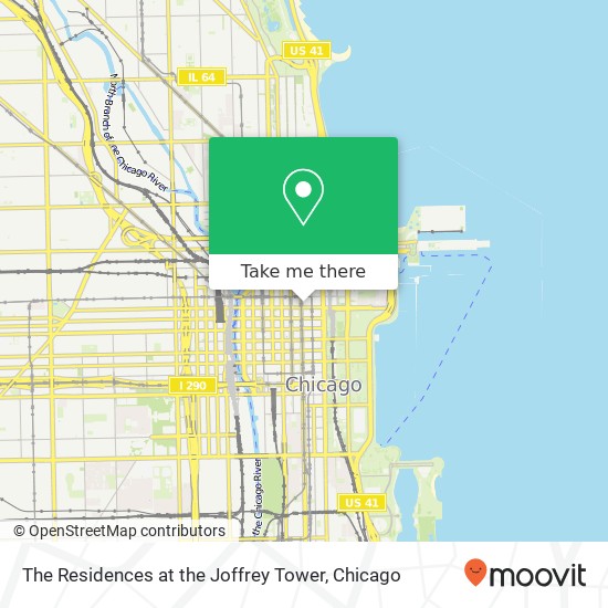 The Residences at the Joffrey Tower map