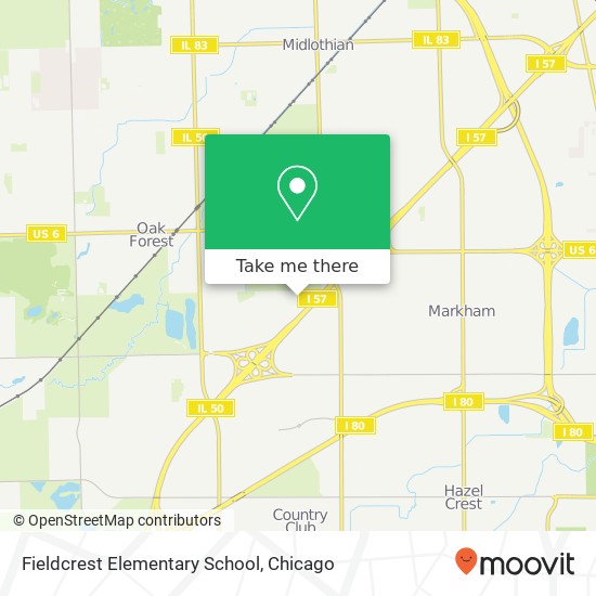 Fieldcrest Elementary School map