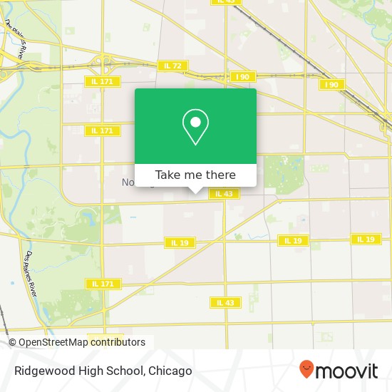 Mapa de Ridgewood High School