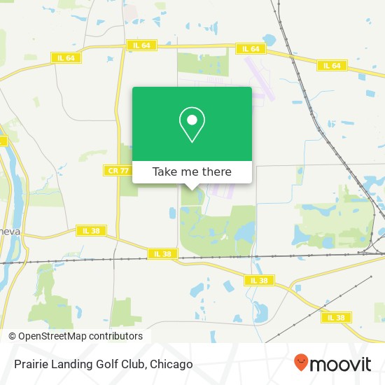 Mapa de Prairie Landing Golf Club