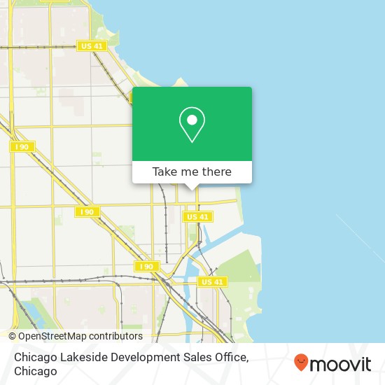 Chicago Lakeside Development Sales Office map