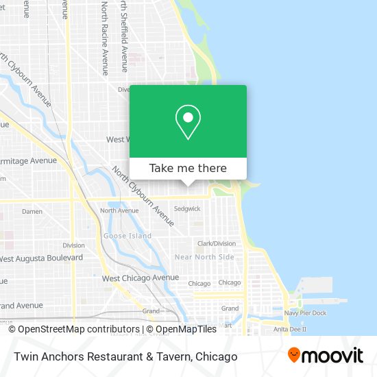 Mapa de Twin Anchors Restaurant & Tavern