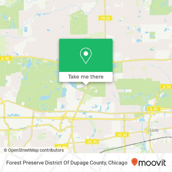 Mapa de Forest Preserve District Of Dupage County