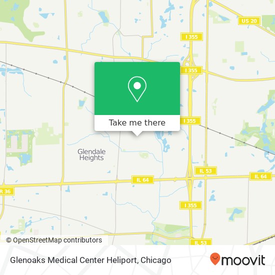 Mapa de Glenoaks Medical Center Heliport