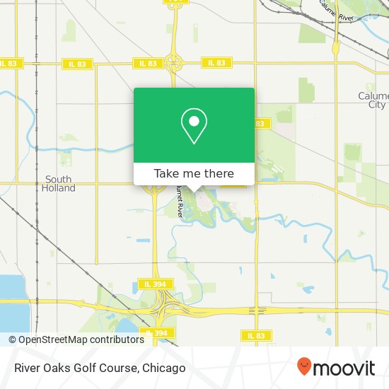 River Oaks Golf Course map