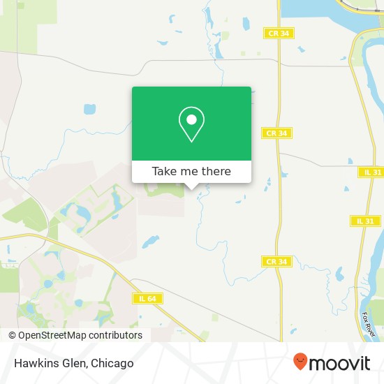 Hawkins Glen map