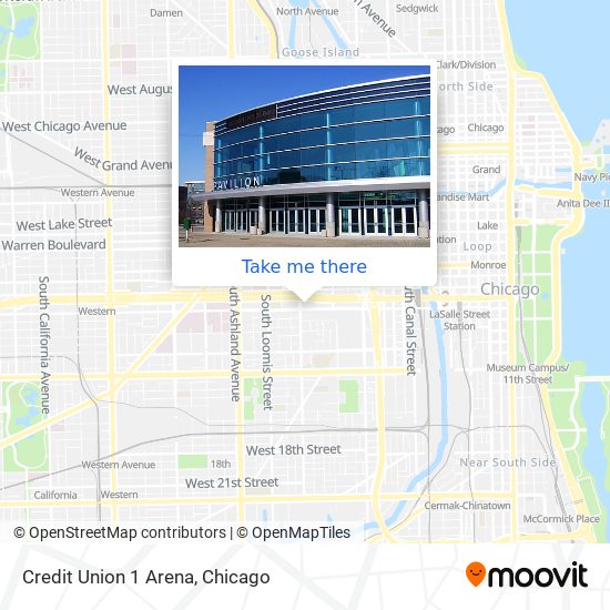 Credit Union 1 Arena map