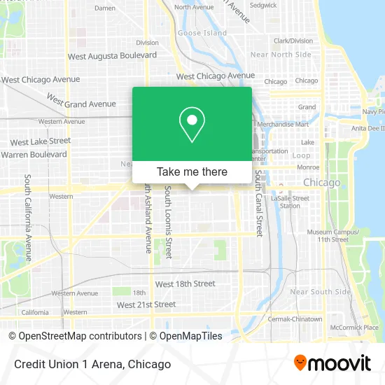 Credit Union 1 Arena map