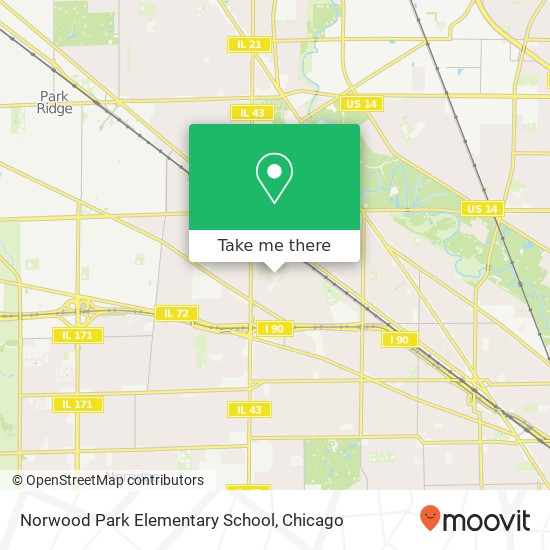Norwood Park Elementary School map