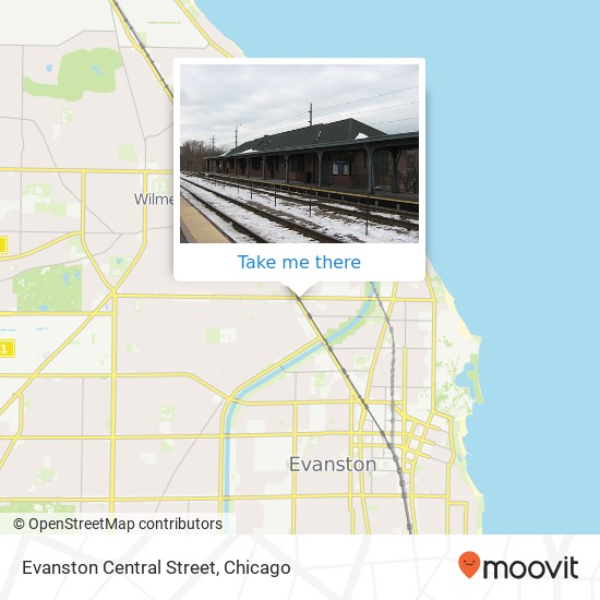 Evanston Central Street map
