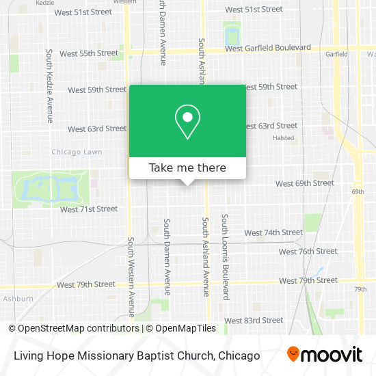 Mapa de Living Hope Missionary Baptist Church