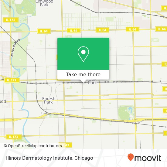 Illinois Dermatology Institute map