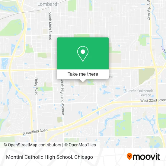 Montini Catholic High School map
