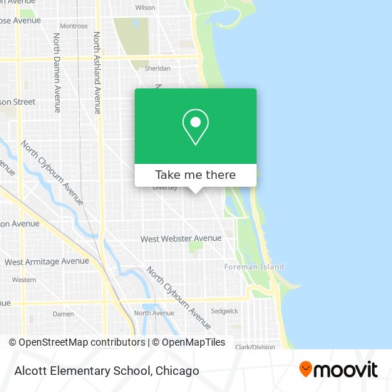 Alcott Elementary School map