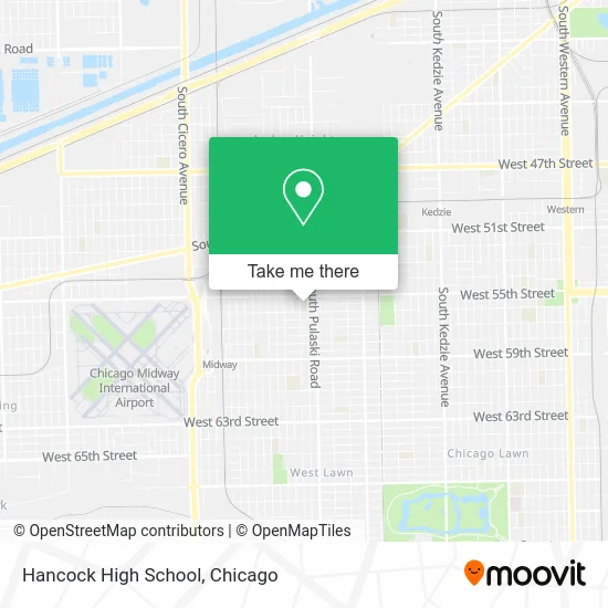 Hancock High School map