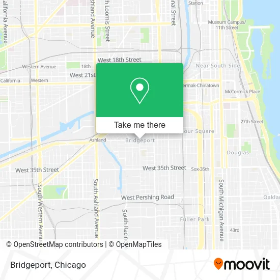 Bridgeport map