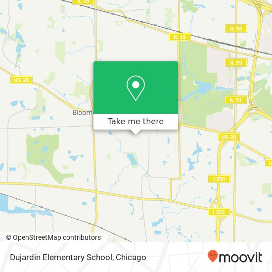 Dujardin Elementary School map